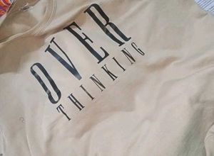 Oversized "Overthinking" Sweatshirt