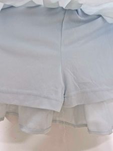 Forever21 pleated Aline skirt with shorts