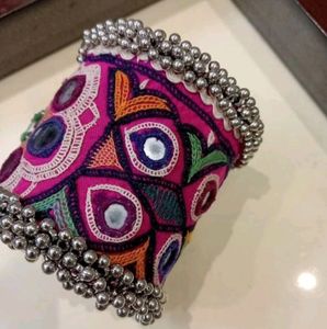 Embroidered Cuff Bracelet