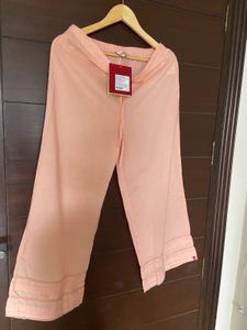 Biba Women’s Cotton Peach Colour Palazzo (L)