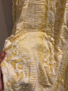 Yellow Embroidered Kurta Long