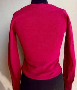 Alcott Pink V-Neck Long Sleeve Pullover