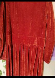 Velvet Rust Colour Gown