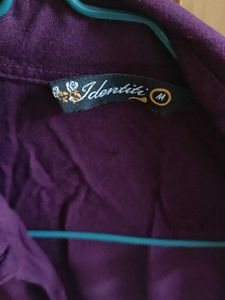Purple Button Down Top