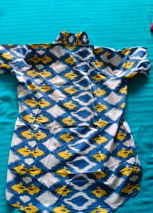 Ikat Print Top