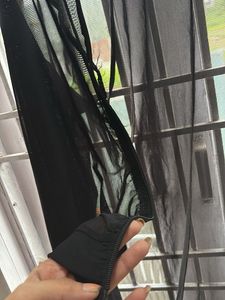 Sheer Black Bomber Jacket