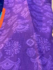 Beautiful Embroidered Cotton Kurti With Mirror