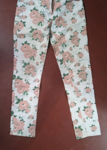 WHITE MULTICOLORED JEANS JUST FOR 159 COINS