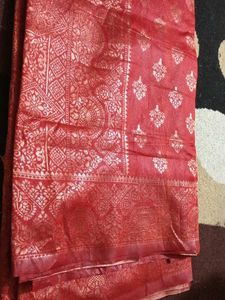 Elegant Red Saree