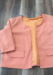 Peach Dress with Jacket (2 pcs)