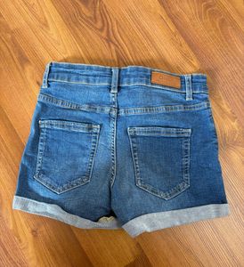 Denim Button-Fly Shorts Size XS