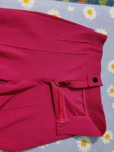 Pink Wide Leg Trousers
