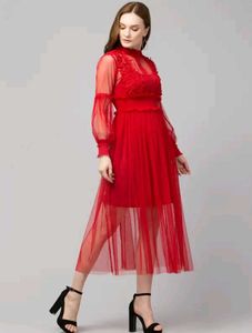 Elegant Red Maxi Dress