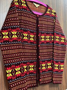Vintage Patterned Cardigan