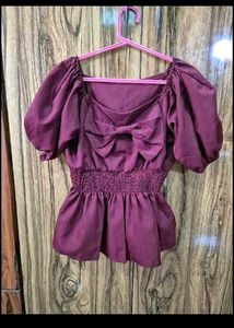 Burgandy Top