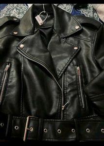 savana leather jacket black