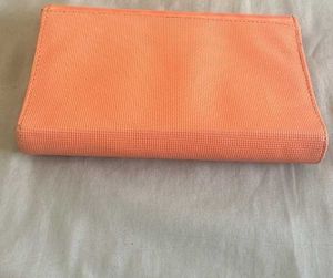 Peach Coloured Folding Clutch Ful Pouch Purse