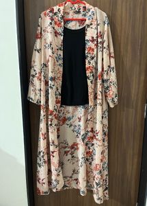 Floral Shrug &amp; Black Innerwear