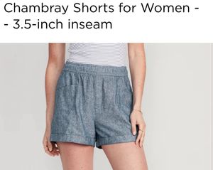 High-Waisted Linen-Blend Utility Shorts for Women
