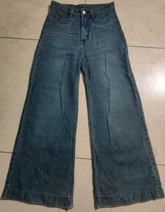 Wide Leg Denim Jeans