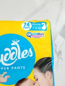 Cuddles Super Pants Diapers - Medium (74 Count)