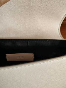 Branded Chic White Crossbody Bag