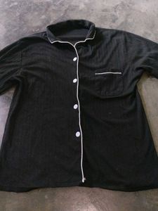 Black Pajama Top