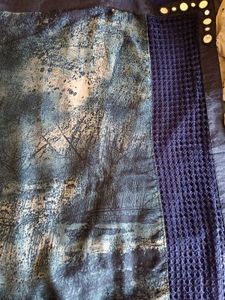 "Gorgeous Printed Blue Saree"🥻🫶🏻