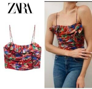 ZARA Floral Print Top