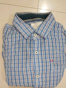 Henry Cotton's Plaid Shirt - Blue