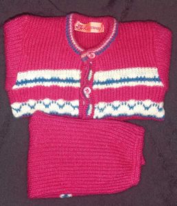 Cute Knitted Baby Outfit Set