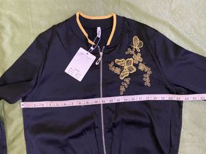 Butterfly Embroidered Bomber Jacket Bust 34-38