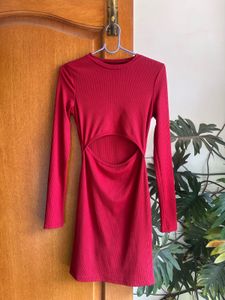 Red Cutout Bodycon Dress