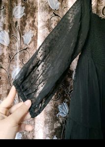 🖤 BLACK Chiffon Dress