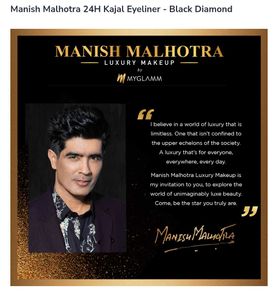 Manish Malhotra Black Diamond Kajal Eyeliner