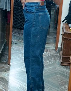Blue Wide Leg Jeans