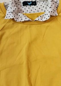 Korean sweater with fake collar