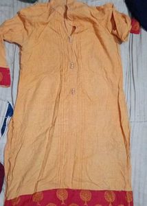 Maroon Kurta with Buttons