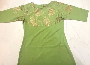 Green &amp; Gold Kurta