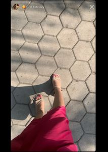 Hot Pink Satin Wrap Dress