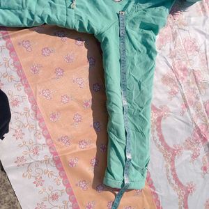 Women’s Mint Green Winter Jacket | Fur Hood