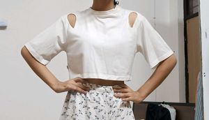 White Crop Top