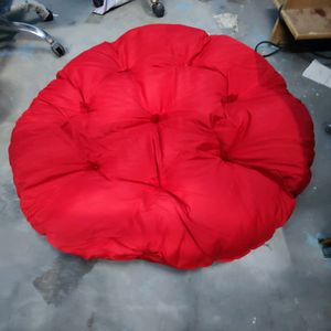 Red Round Papasan Cushion brand new condition Unus