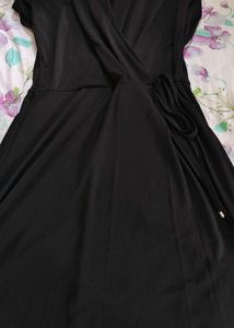 Elegant Black Wrap Dress