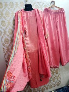 Coral Embroidered Salwar Kameez Suit