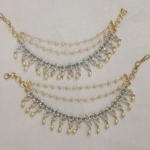 Elegant Anklets with Pearls