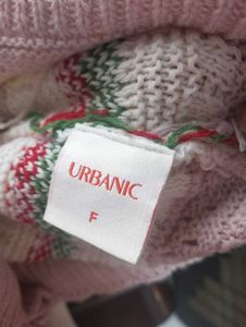 URBANIC Floral Knit Cardigan