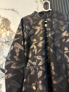 Unique Black Patterned Dress