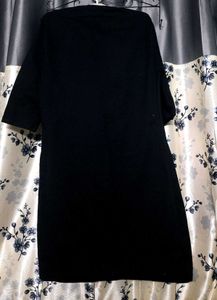 Black Tshirt Dress Tunic