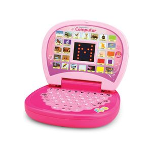 Kids Pink Educational Toy Laptop